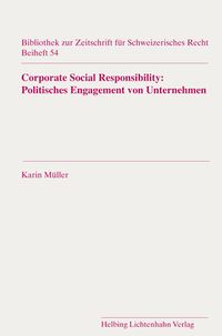 Produktbild: Corporate Social Responsibility: Politisches Engagement von Unternehmen