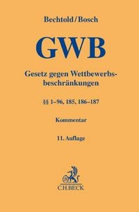 Produktbild: Gesetz gegen Wettbewerbsbeschr&auml;nkungen. GWB
