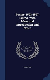Produktbild: Poems, 1593-1597. Edited, With Memorial Introduction and Notes