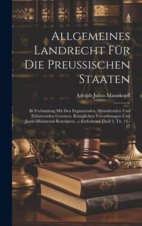 Produktbild: Allgemeines Landrecht F&uuml;r Die Preussischen Staaten