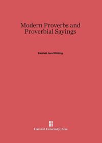 Produktbild: Modern Proverbs and Proverbial Sayings