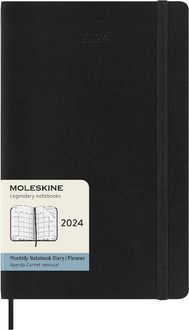 Bild vom Artikel Moleskine 12 Monate Monats Notizkalender 2024, L/A5, 1 Mo = 2 Seiten, Linierte Seiten, Soft Cover, Schwarz vom Autor 