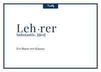 Produktbild: Teachly Postkarte, Mann mit Klasse