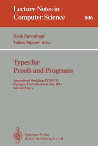 Produktbild: Types for Proofs and Programs