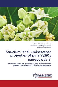 Produktbild: Structural and luminescence properties of pure Y2SiO5 nanopowders