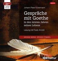 Produktbild: Gespr&auml;che mit Goethe in den letzten Jahren seines Lebens