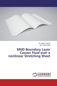 Produktbild: MHD Boundary Layer Casson Fluid over a nonlinear Stretching Sheet