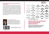 Produktbild: Leyes sobre los principios de procedimiento administrativo