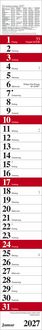 Produktbild: Streifenplaner Praktika Rot 2027