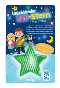 Produktbild: Leuchtender LED-Stern mit Karabiner