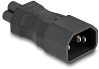 Produktbild: Delock 80468 Netz-Adapter Kleeblatt-Buchse C5 - Stecker C14 Schwarz 1 St. Bag