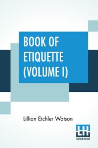Produktbild: Book Of Etiquette (Volume I)