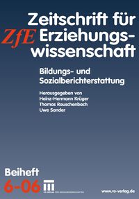 Bild vom Artikel Bildungs- und Sozialberichterstattung vom Autor Heinz-Hermann Krüger