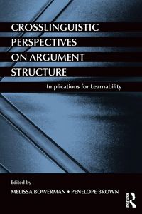 Produktbild: Crosslinguistic Perspectives on Argument Structure
