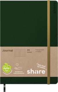 Produktbild: share Notizbuch A5 punktkariert gr&uuml;n