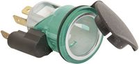 Produktbild: HP Autozubeh&ouml;r Einbau-Steckdose mit Deckel Belastbarkeit Strom max.=16 A Passend f&uuml;r (Details) Norm- und Universalstecker 12/24 V