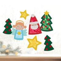 Produktbild: Bastelset - Erstes Kleben Weihnachtsmotive