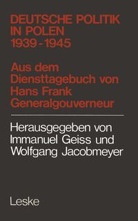 Produktbild: Deutsche Politik in Polen 1939&ndash;1945
