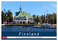Produktbild: Finnland - Durch Seenlandschaften zum Polarkreis (Tischkalender 2026 DIN A5 quer), CALVENDO Monatskalender