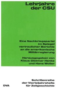 Produktbild: Lehrjahre der CSU