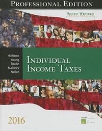Produktbild: South-Western Federal Taxation 2016: Individual Income Taxes, Professional Edition (with H&r Block CD-ROM)