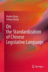 Produktbild: On the Standardization of Chinese Legislative Language
