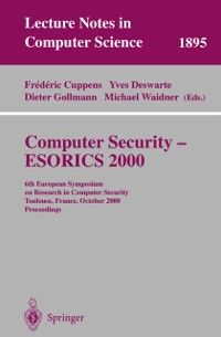 Produktbild: Computer Security - ESORICS 2000