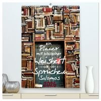 Produktbild: ein Planer mit biblischer Weisheit aus den Spr&uuml;chen Salomos (hochwertiger Premium Wandkalender 2026 DIN A2 hoch), Kunstdruck in Hochglanz