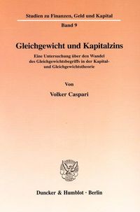 Produktbild: Gleichgewicht und Kapitalzins.