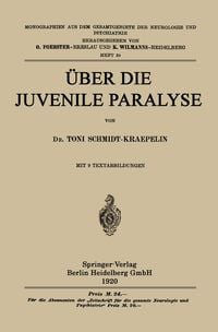 Produktbild: &Uuml;ber die Juvenile Paralyse