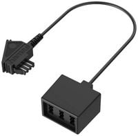 Produktbild: Hama Telefon (analog) Anschlusskabel [1x TAE-F-Stecker - 3x TAE-NFN-Buchse] Schwarz