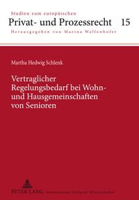 Produktbild: Vertraglicher Regelungsbedarf bei Wohn- und Hausgemeinschaften von Senioren