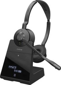 Produktbild: Jabra Engage 75 SE Stereo On Ear Headset Bluetooth&reg;, DECT, kabelgebunden Stereo Schwarz Noise Cancelling Mikrofon-Stummschaltung, NFC