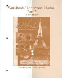Produktbild: Workbook/Laboratory Manual Part 2 to Accompany Debuts: An Introduction to French