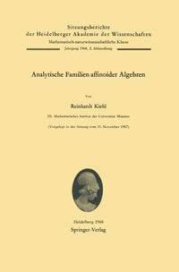 Produktbild: Analytische Familien affinoider Algebren