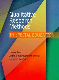 Produktbild: Qualitative Research Methods in Special Education