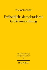 Produktbild: Freiheitliche demokratische Gro&szlig;raumordnung