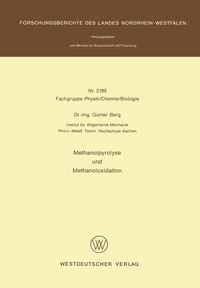 Produktbild: Methanolpyrolyse und Methanoloxidation