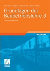 Produktbild: Grundlagen der Baubetriebslehre 3