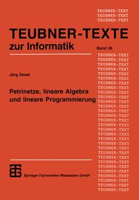Produktbild: Petrinetze, lineare Algebra und lineare Programmierung