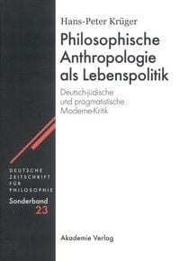 Produktbild: Philosophische Anthropologie als Lebenspolitik