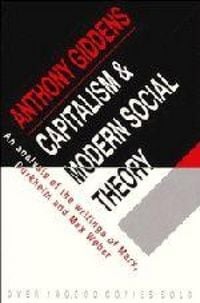Produktbild: Capitalism and Modern Social Theory