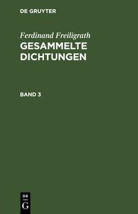 Produktbild: Gesammelte Dichtungen. Band 3