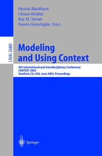 Produktbild: Modeling and Using Context