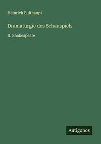 Produktbild: Dramaturgie des Schauspiels