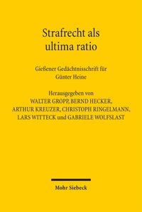 Produktbild: Strafrecht als ultima ratio