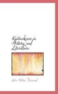 Produktbild: Kentuckians in History and Literature