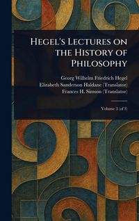Produktbild: Hegel's Lectures on the History of Philosophy