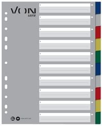 Produktbild: VON Plastik-Register Multicolor A4 Maxi 1-10