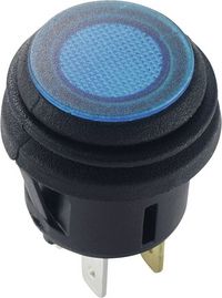 Produktbild: TRU COMPONENTS 1587920 TC-R13-527D2B Druckschalter 14 V/DC 20 A 1 x Ein/Aus rastend Blau 1 St.